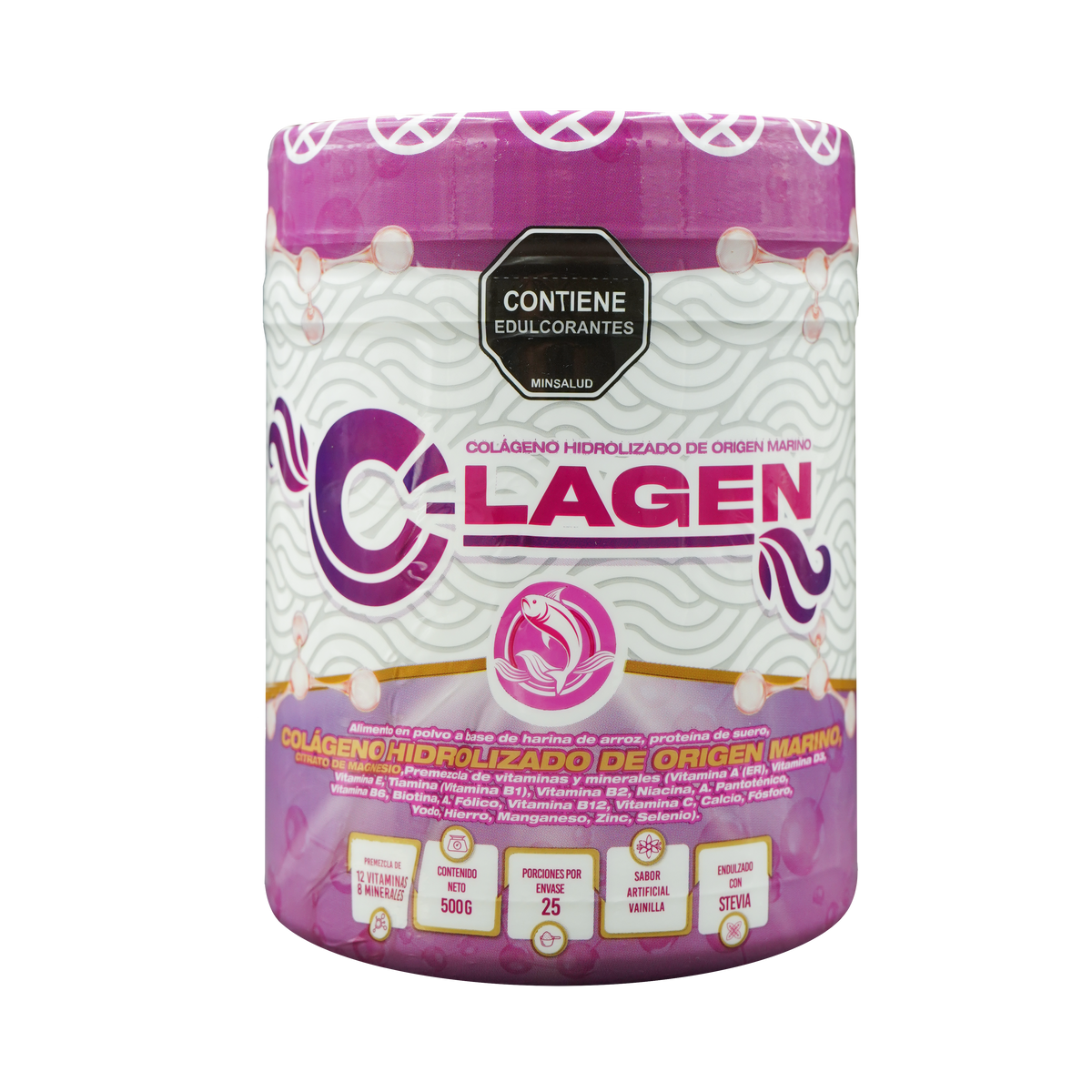 C-LAGEN colágeno marino con citrato de magnesio 500 g