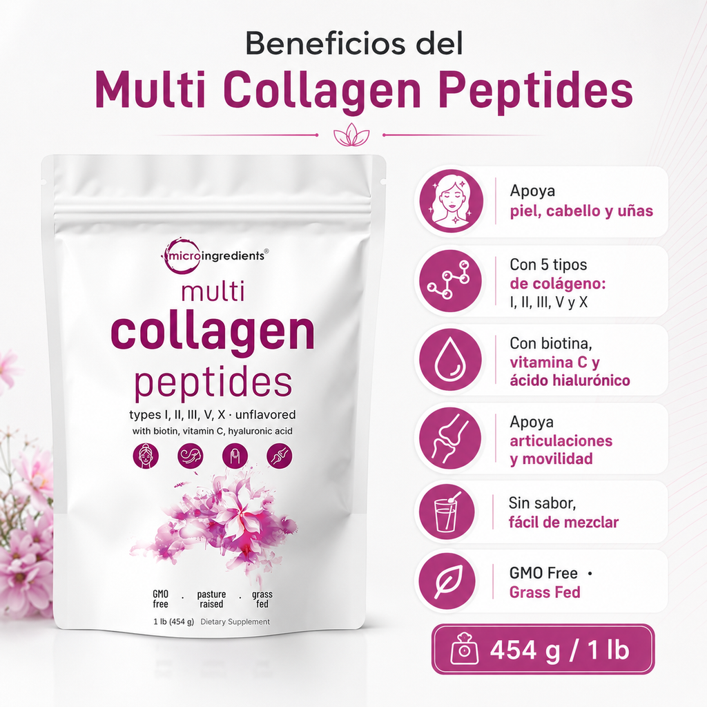 Multi Collagen Peptides Micro Ingredients 454 g