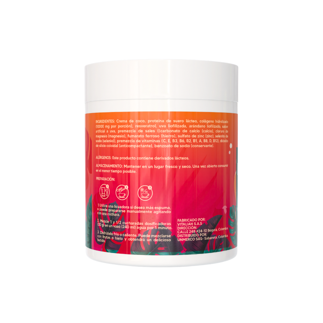 Resveratrol con colágeno hidrolizado Niborem Colombia