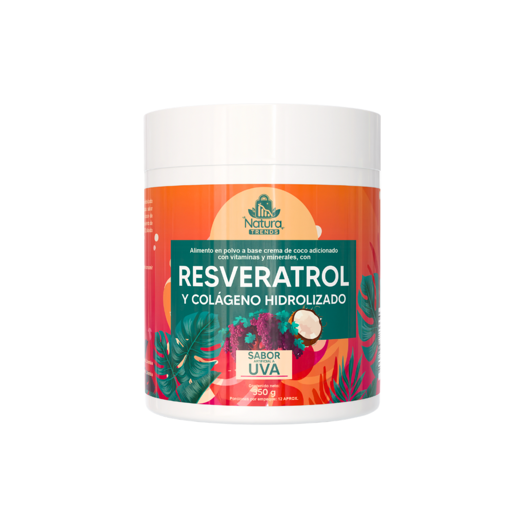Resveratrol con colágeno hidrolizado sabor uva