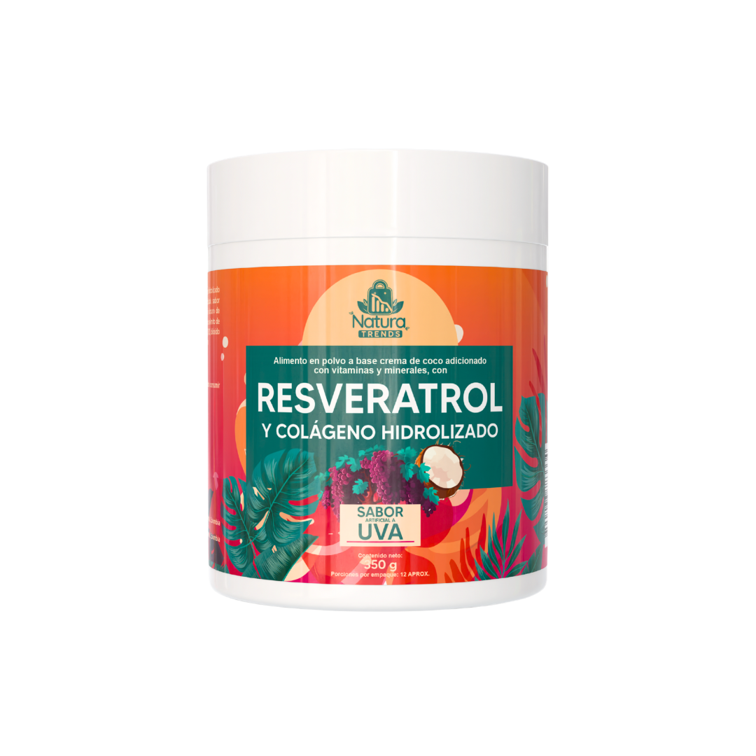 Resveratrol con colágeno hidrolizado sabor uva