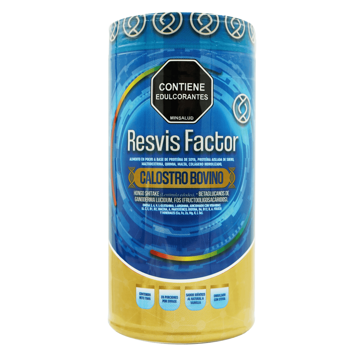 Resvis Factor calostro bovino 700 g sabor vainilla