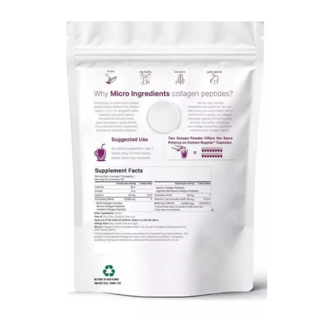 Multi Collagen Peptides con biotina y ácido hialurónico